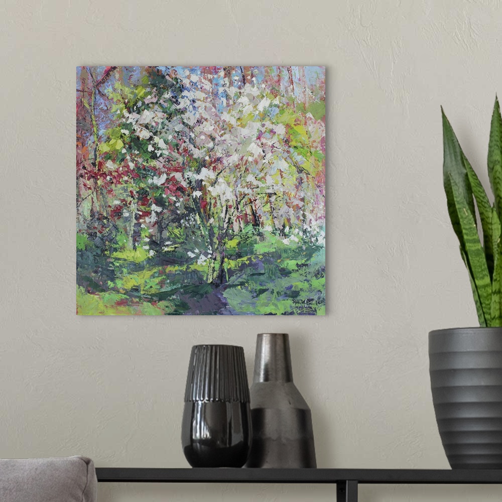 A modern room featuring Blossom in the Wood
