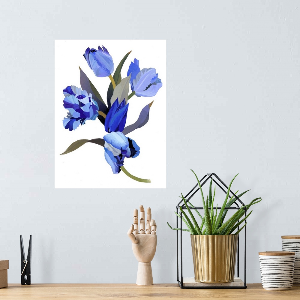 A bohemian room featuring Blue Tulip