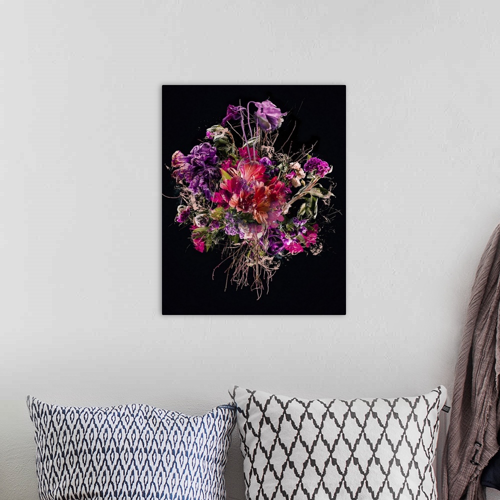 A bohemian room featuring Bouquet Purple, 2017