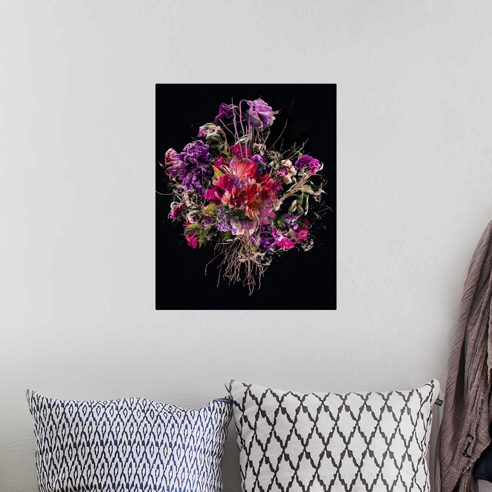 A bohemian room featuring Bouquet Purple, 2017