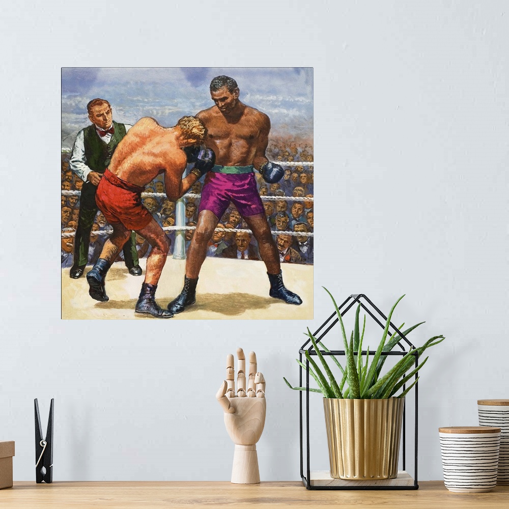 A bohemian room featuring Boxing