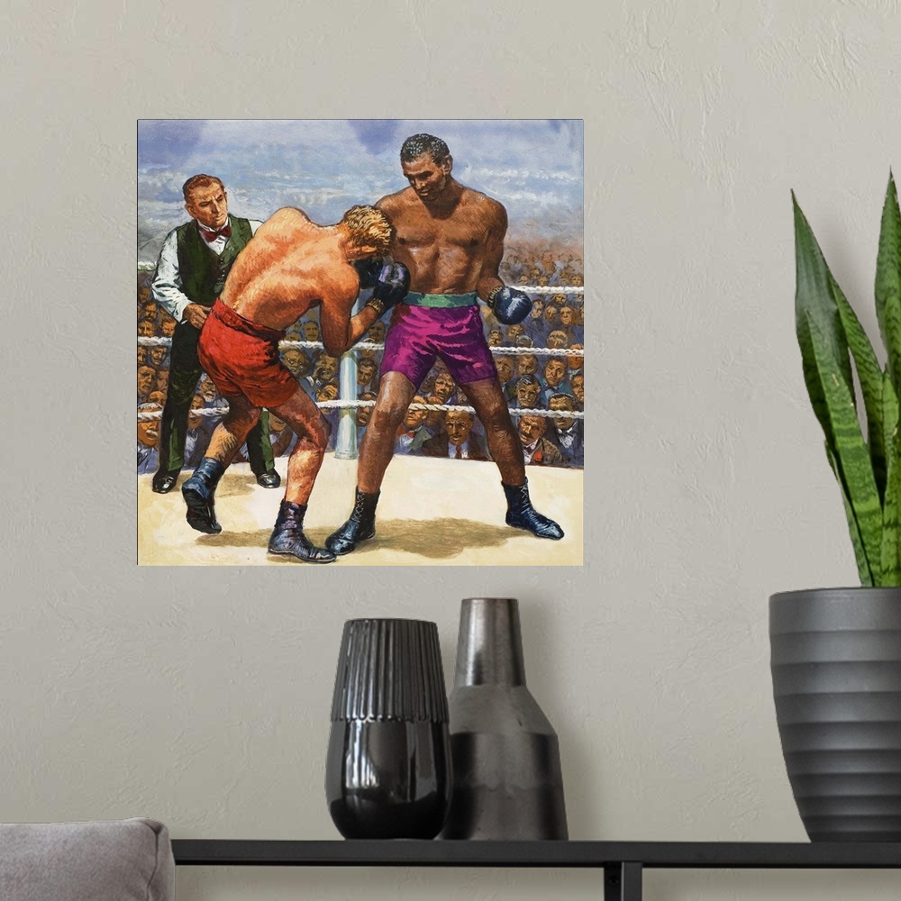 A modern room featuring Boxing