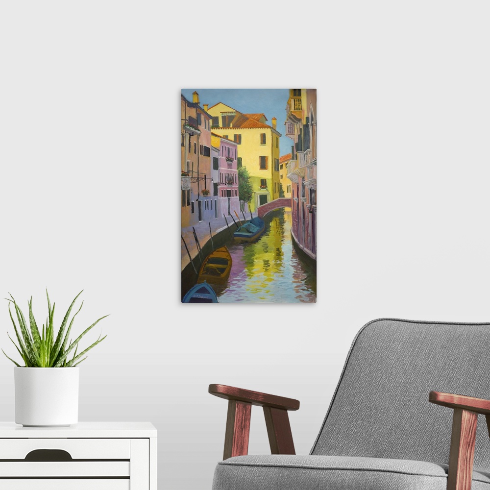 A modern room featuring Burano Canal