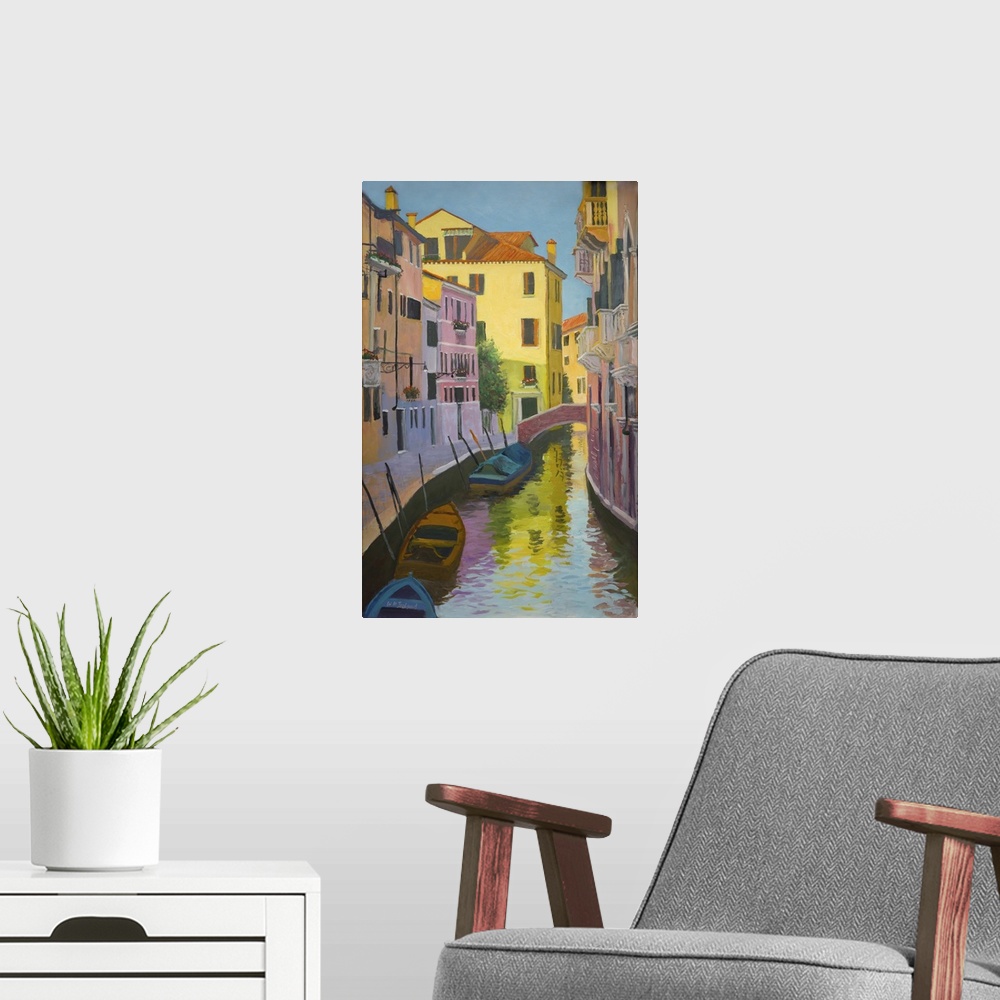 A modern room featuring Burano Canal