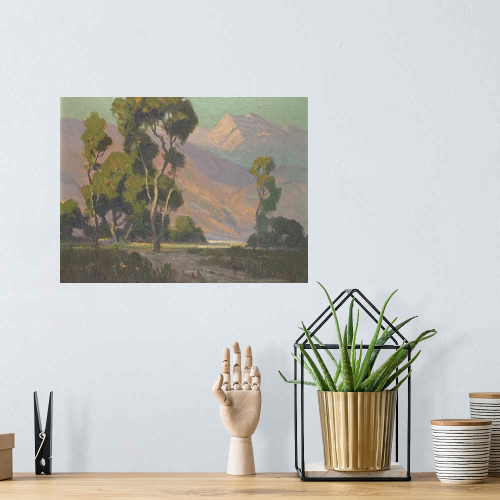 A bohemian room featuring California landscape