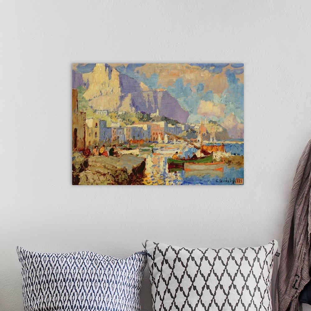 A bohemian room featuring Capri Seascape