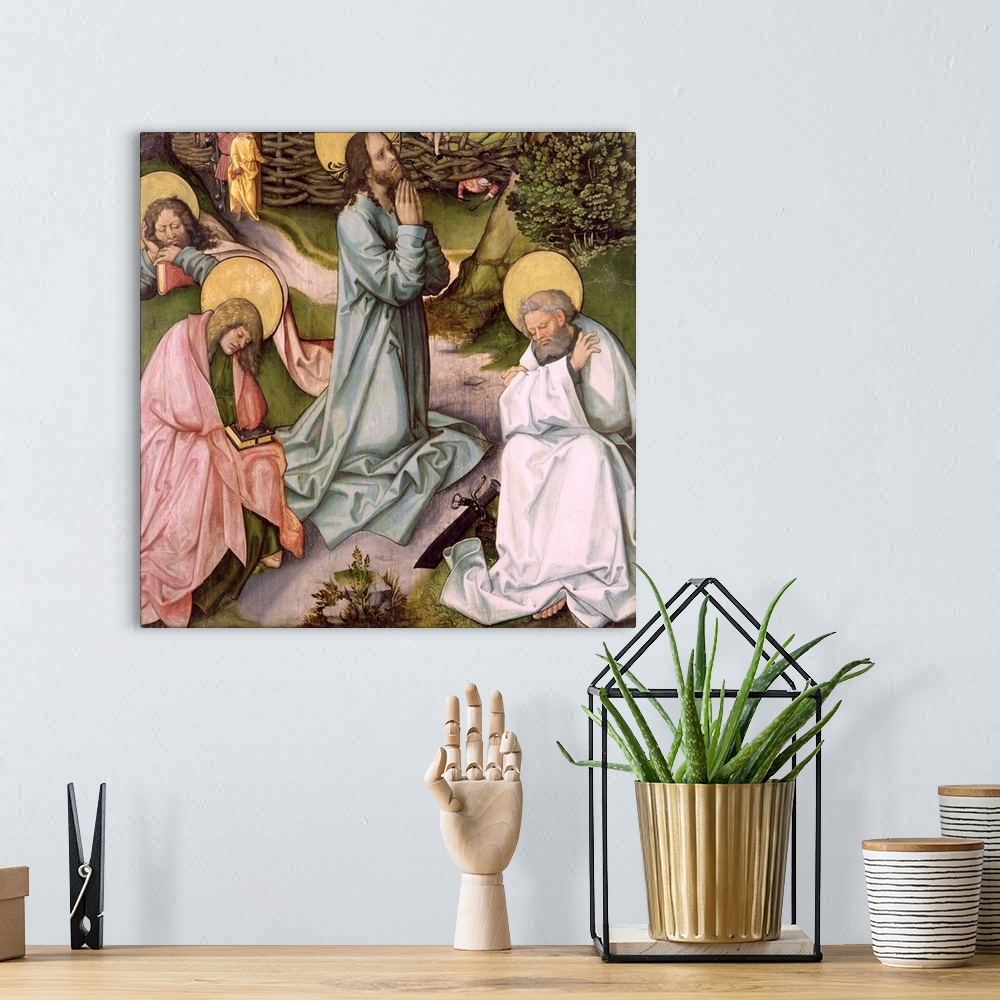 A bohemian room featuring Christ in Gethsemane