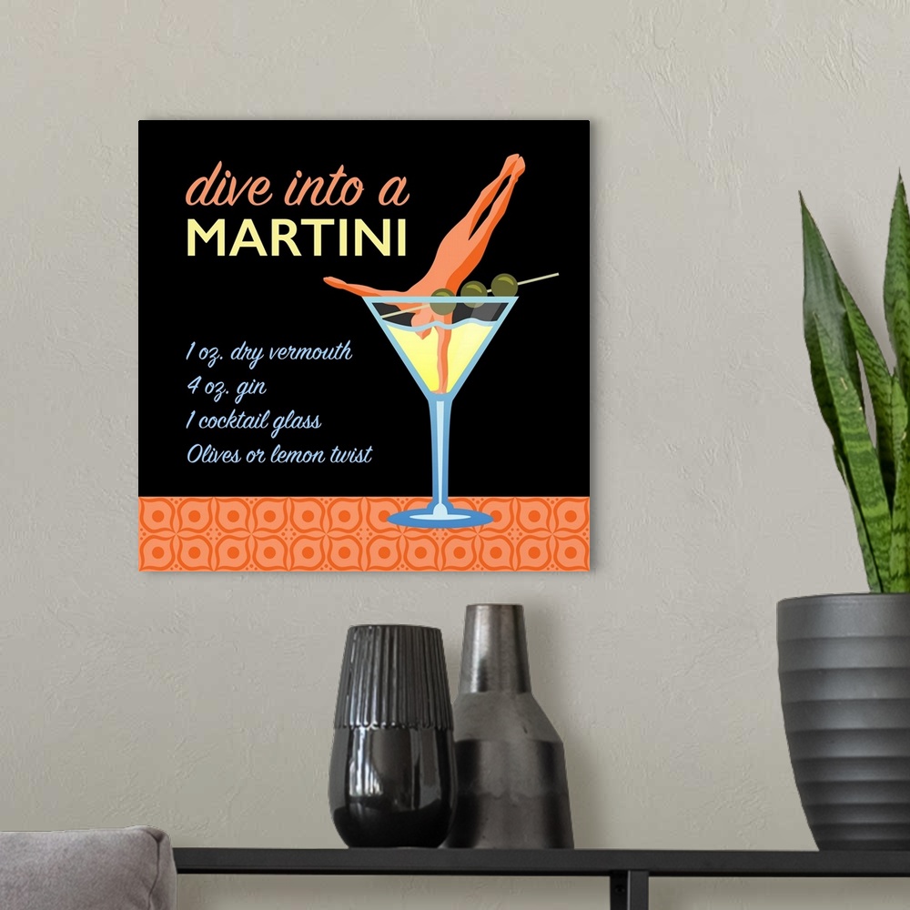 A modern room featuring Classic Martini