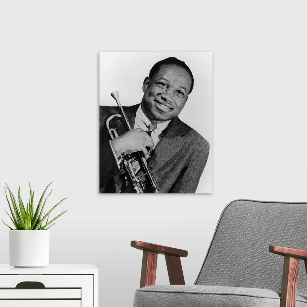 A modern room featuring Clifford Brown (1930-1956) jazz trumpet player in 1953