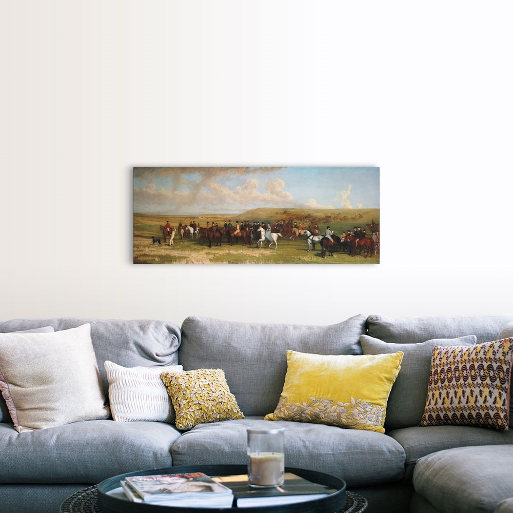 A farmhouse room featuring Coursing at Ashdown Park (oil on canvas)