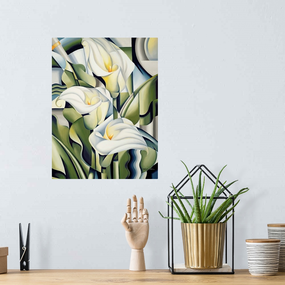 A bohemian room featuring Cubist Lilies