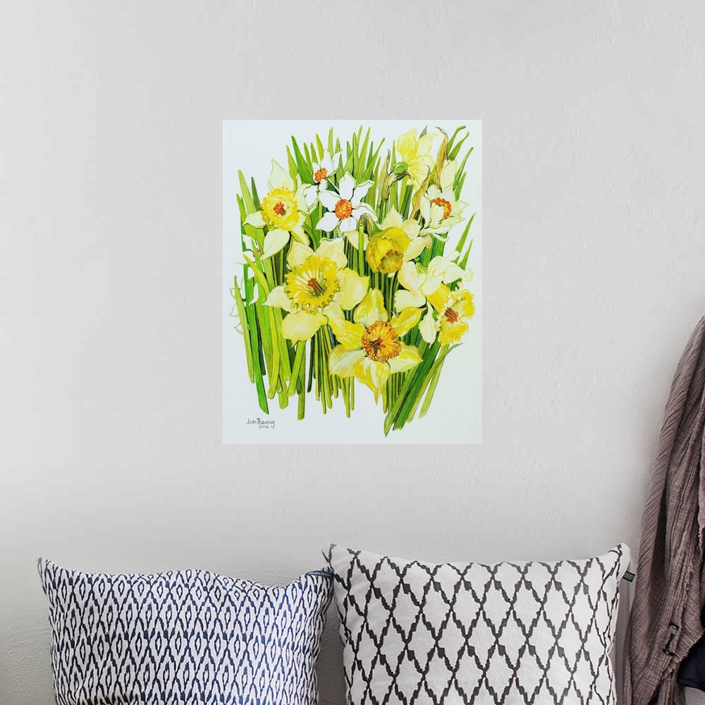 A bohemian room featuring Daffodils and narcissus