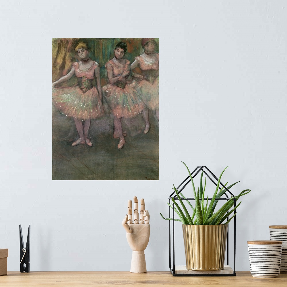 A bohemian room featuring Dancers Wearing Salmon Colored Skirts