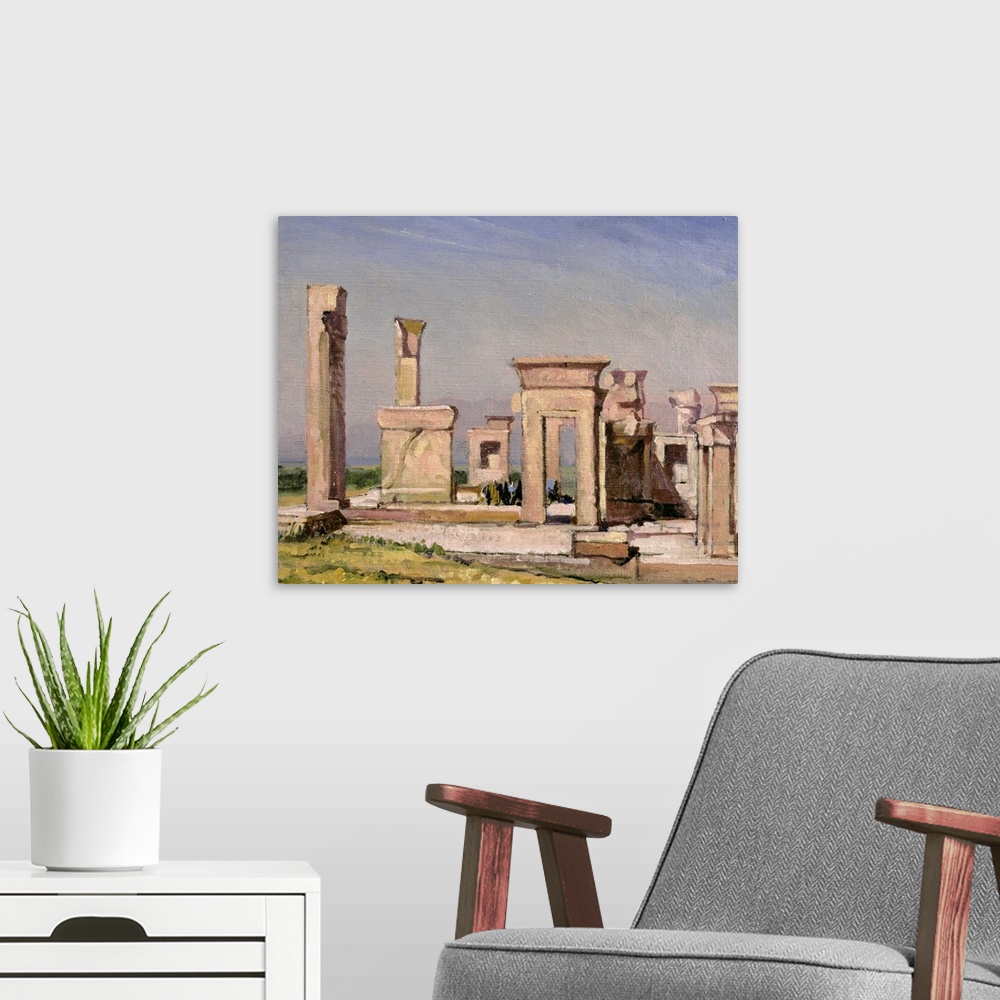A modern room featuring Darius' Palace, Persepolis