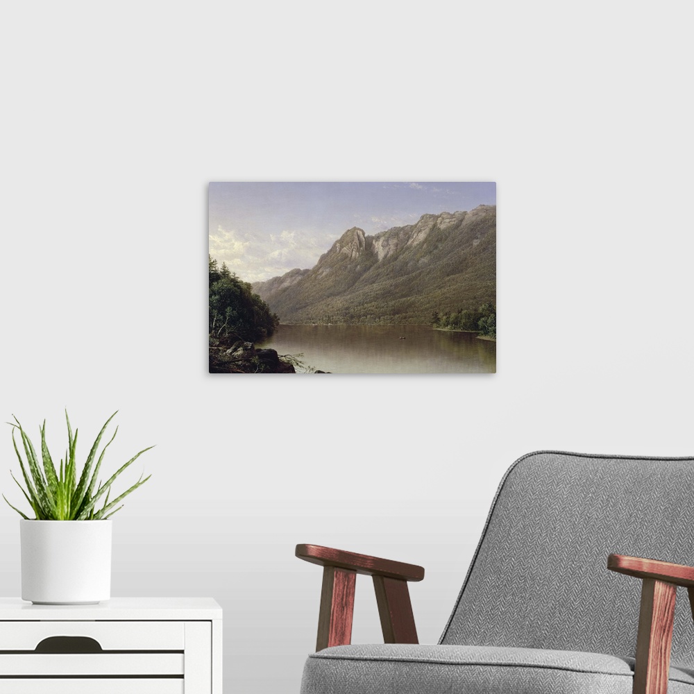 A modern room featuring Eagle Cliff, Franconia Notch, New Hampshire
