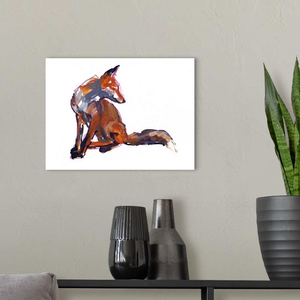 A modern room featuring Elegant Youngster (Red Fox), 2021