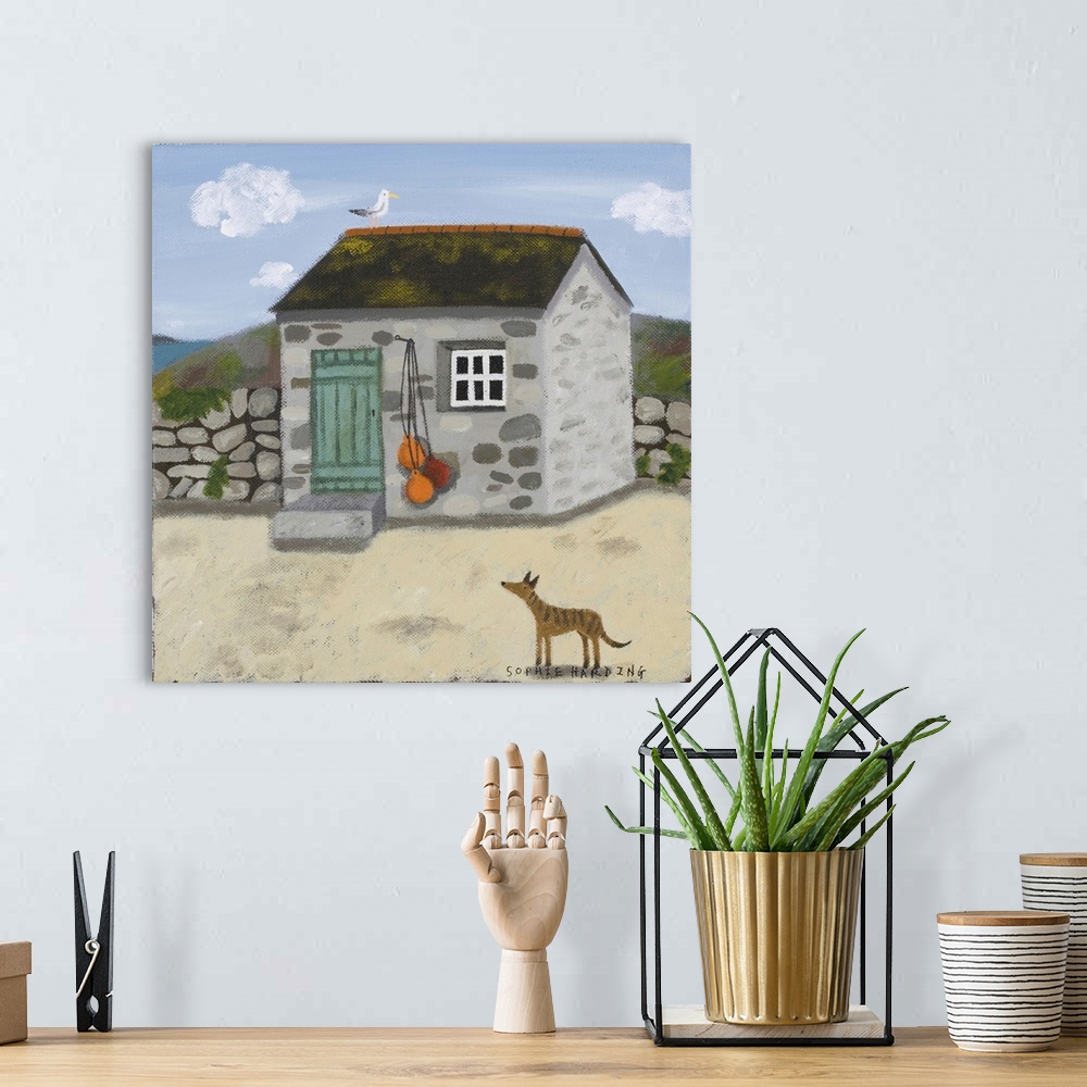 A bohemian room featuring Fisherman's Hut And Whippet