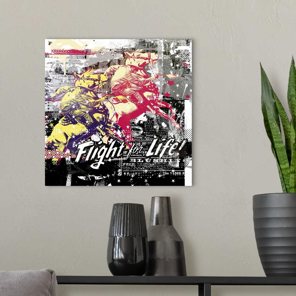 A modern room featuring Flight For Life!, 2015