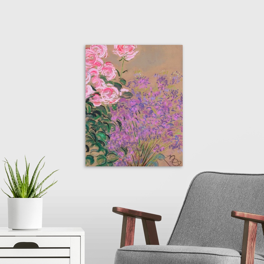 A modern room featuring Flowers