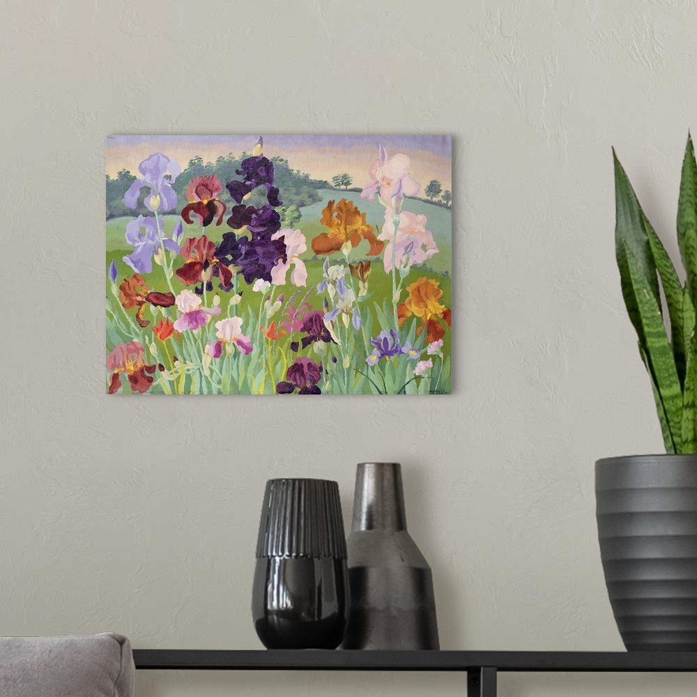 A modern room featuring Flowers In The Field