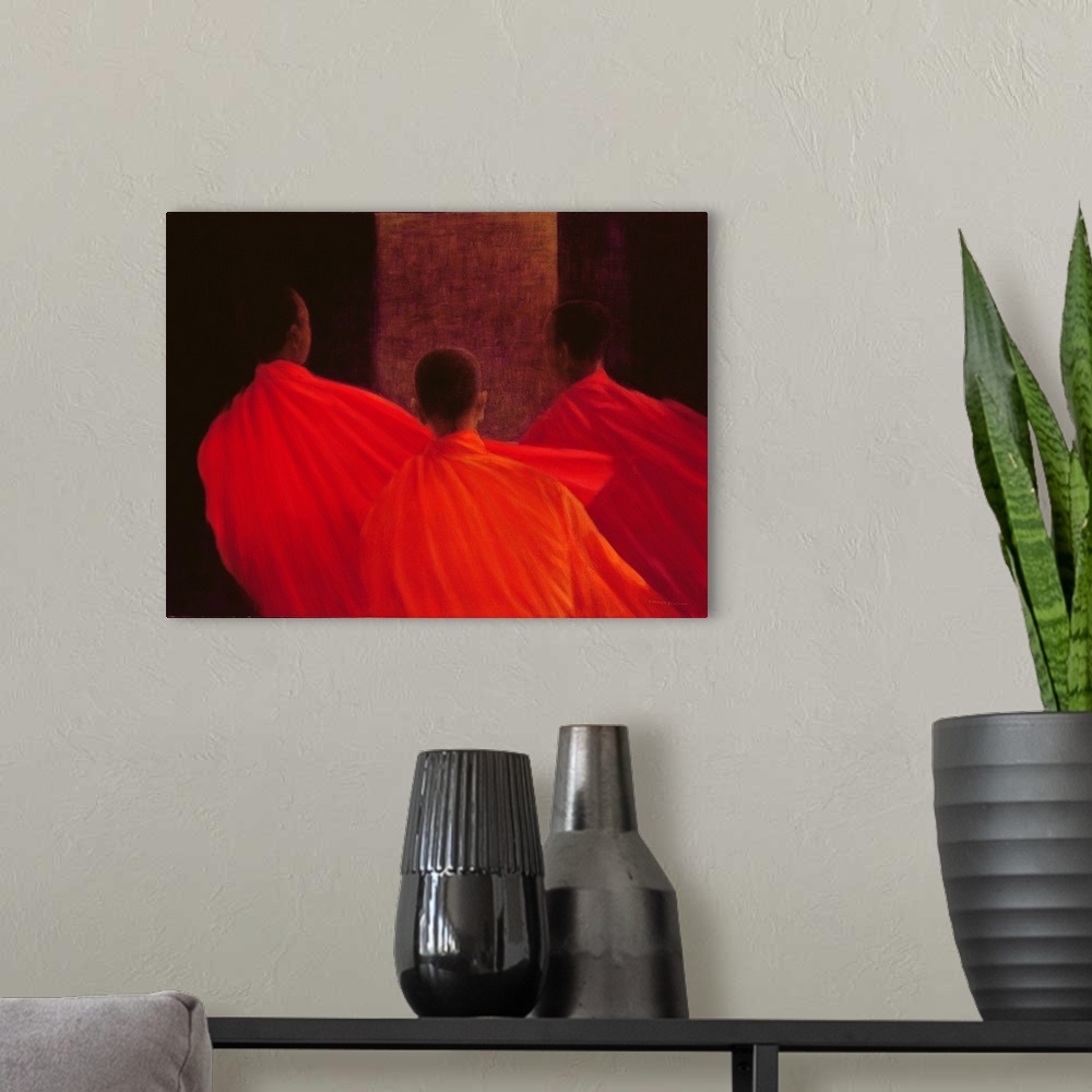 A modern room featuring Four Monks