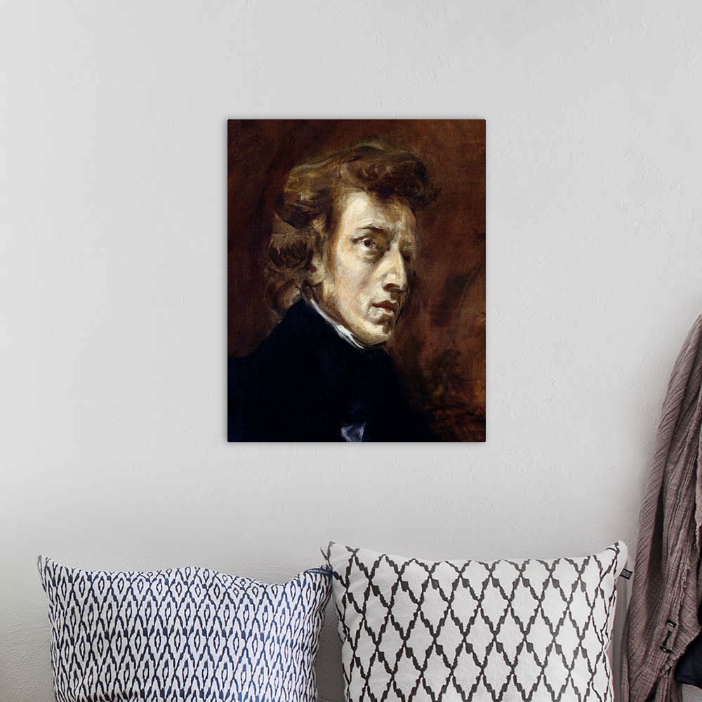 A bohemian room featuring Frederic Chopin (1810-49) 1838