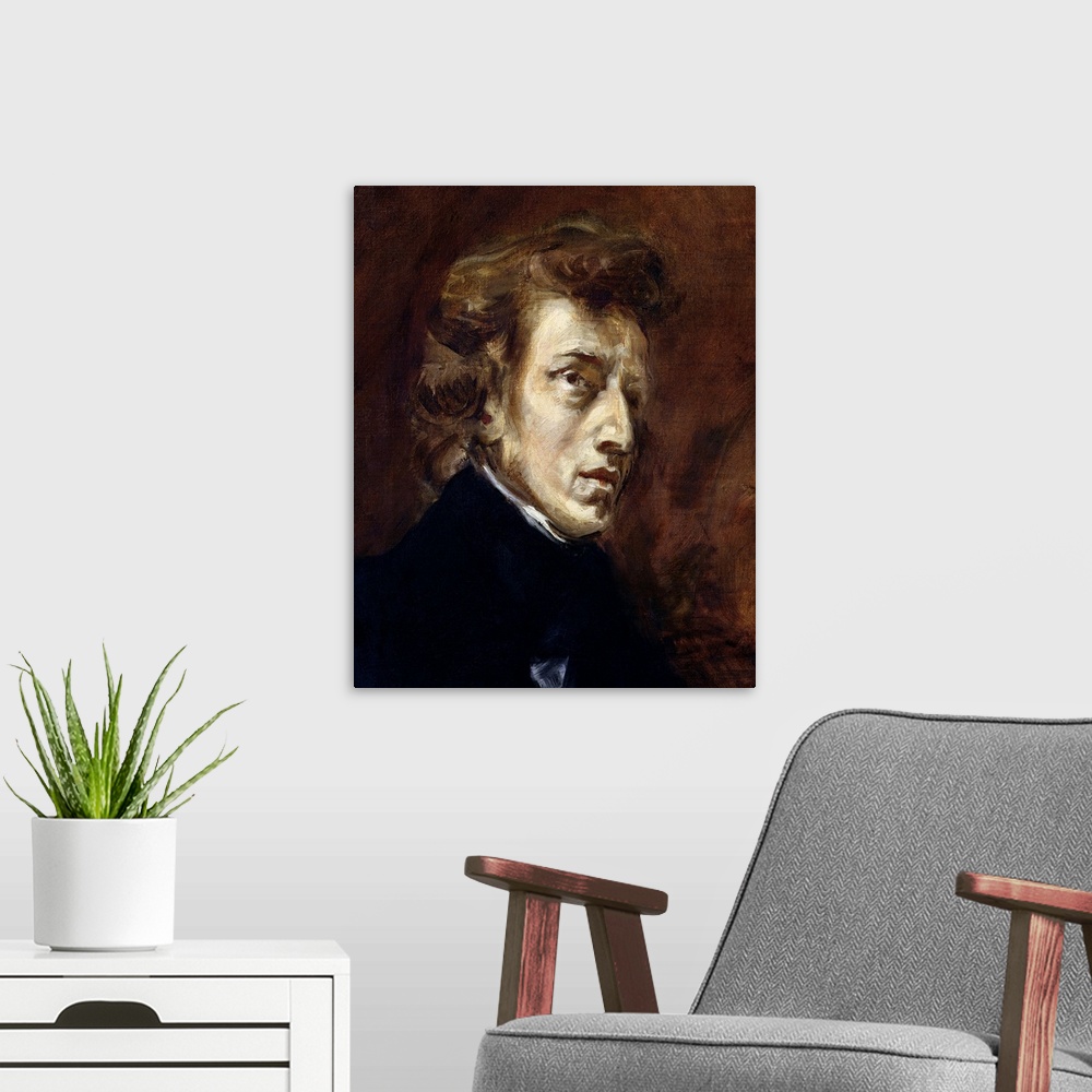 A modern room featuring Frederic Chopin (1810-49) 1838
