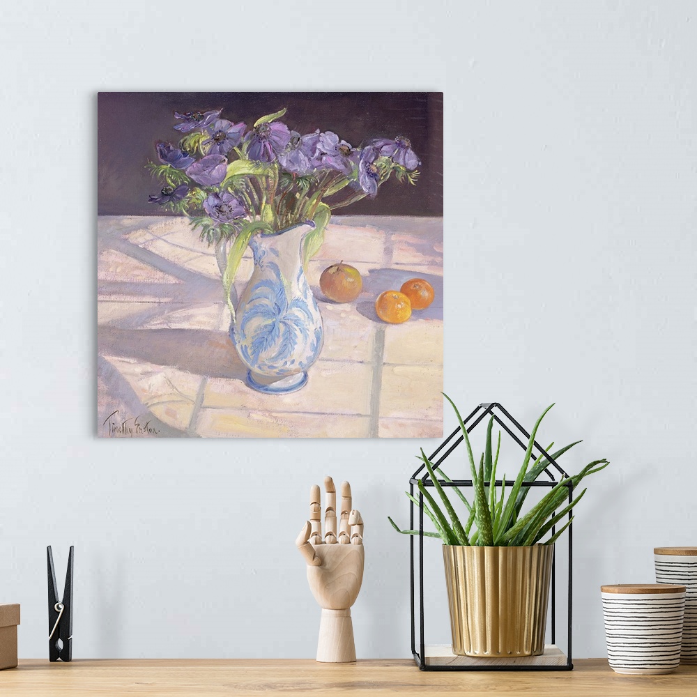 A bohemian room featuring French Jug with Anemones