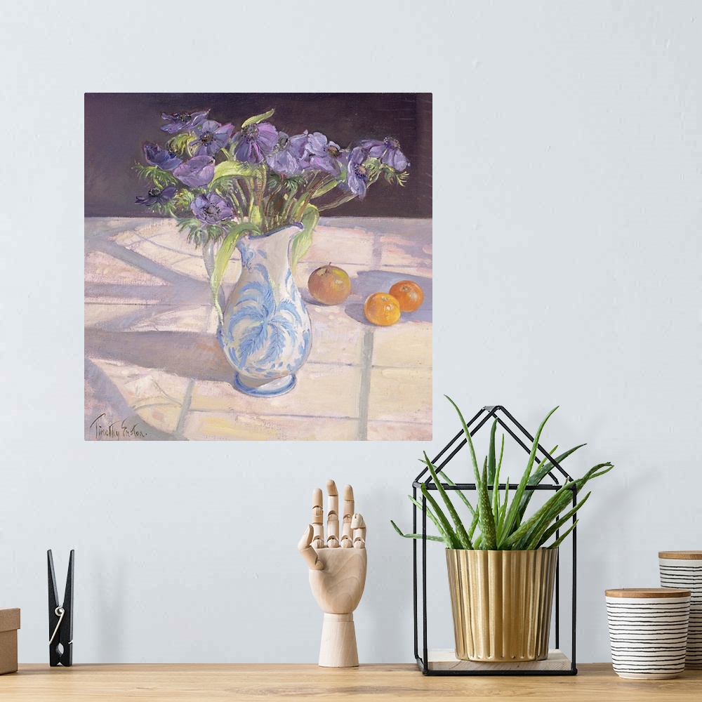 A bohemian room featuring French Jug with Anemones