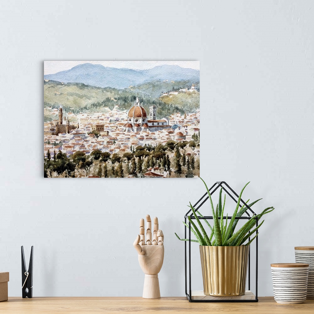A bohemian room featuring From Fiesole, Early Summer