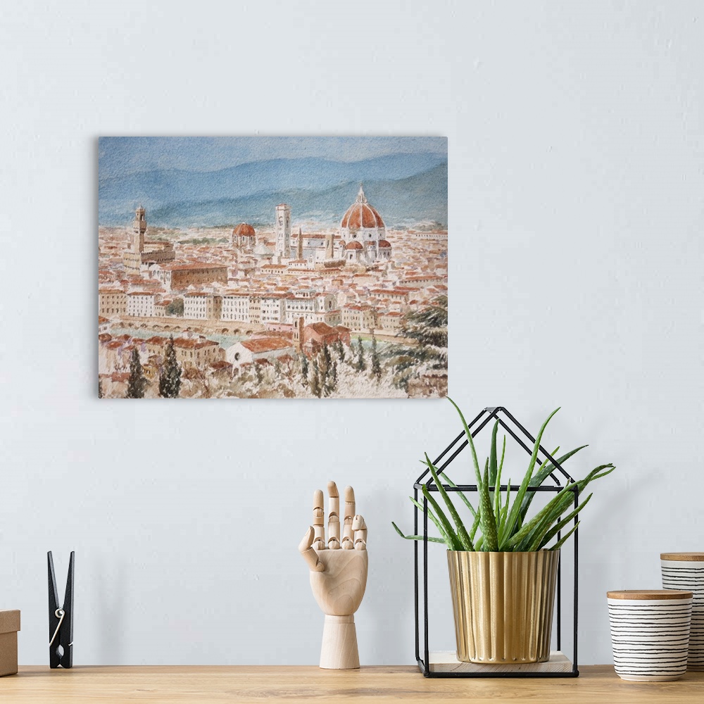 A bohemian room featuring From San Miniato Al Monte