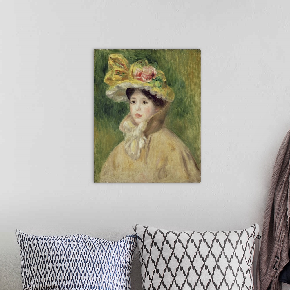 A bohemian room featuring Girl With Yellow Cape, 1901 (Originally oil on canvas)