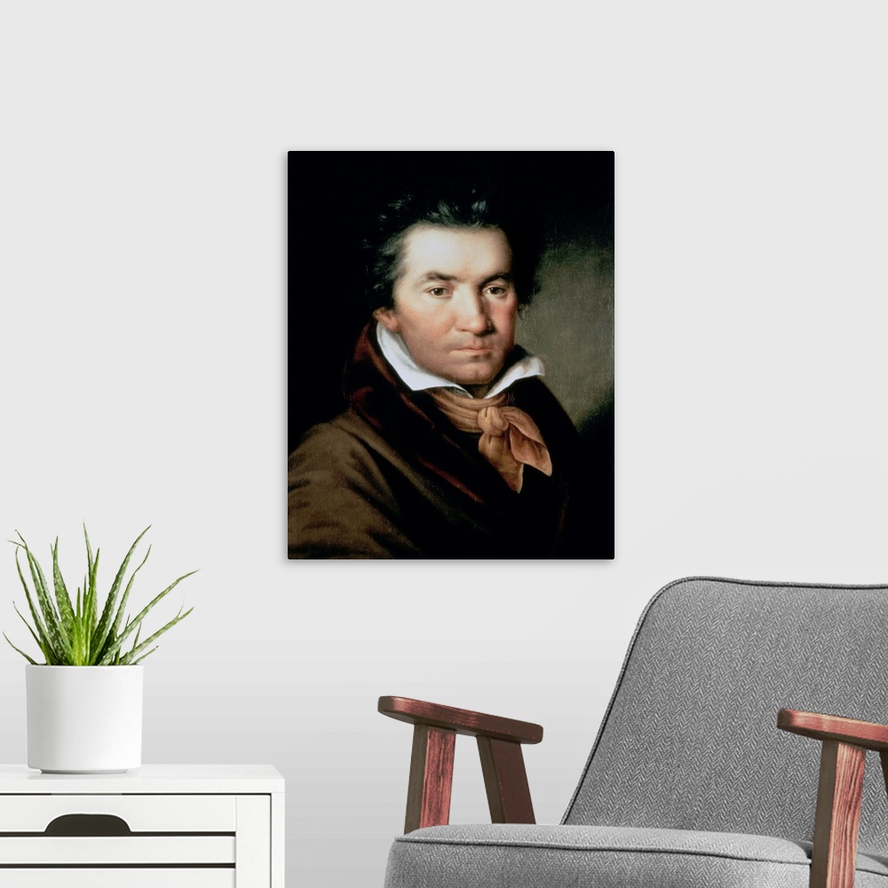 A modern room featuring Ludwig van Beethoven (1770-1827)