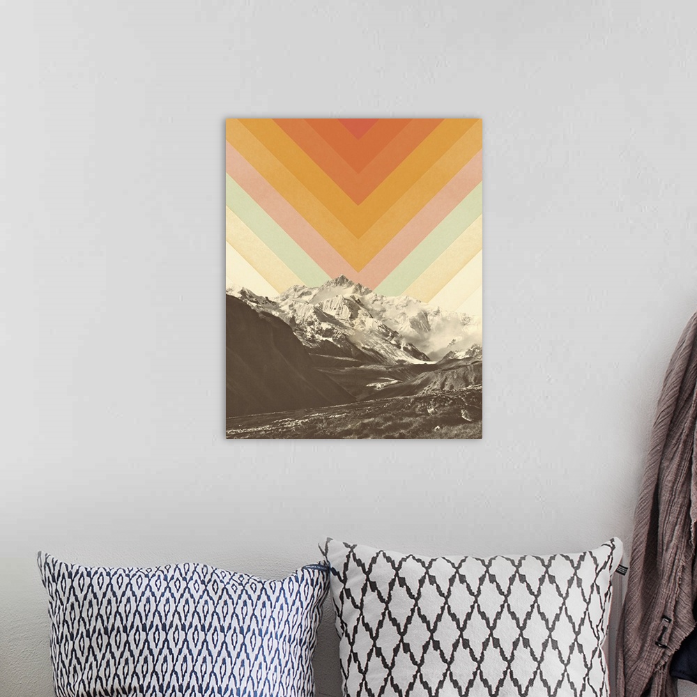 A bohemian room featuring Mountainscape 2, 2019