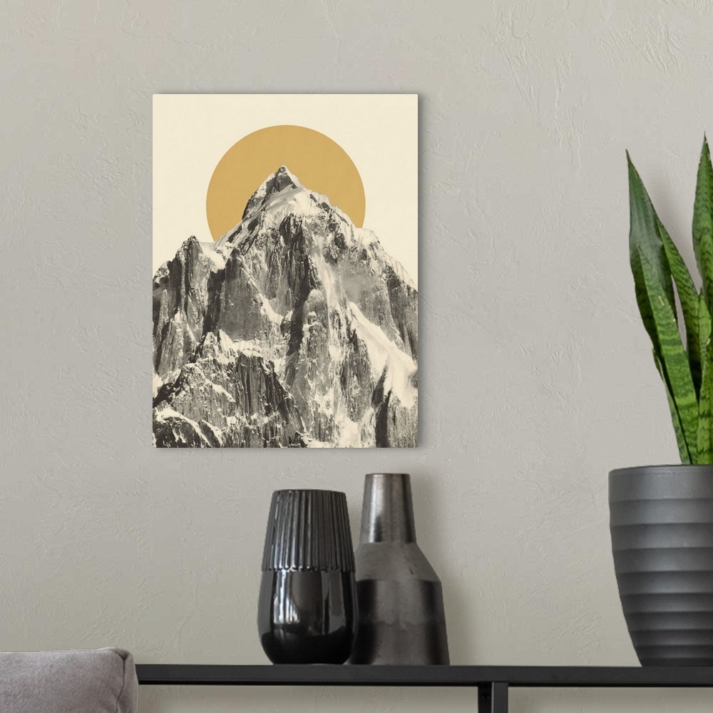 A modern room featuring Mountainscape 5, 2019