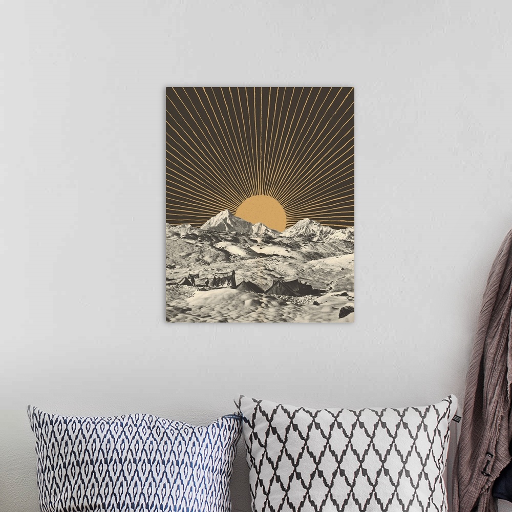 A bohemian room featuring Mountainscape 6, 2019