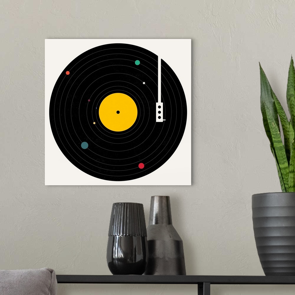 A modern room featuring Music Everywhere