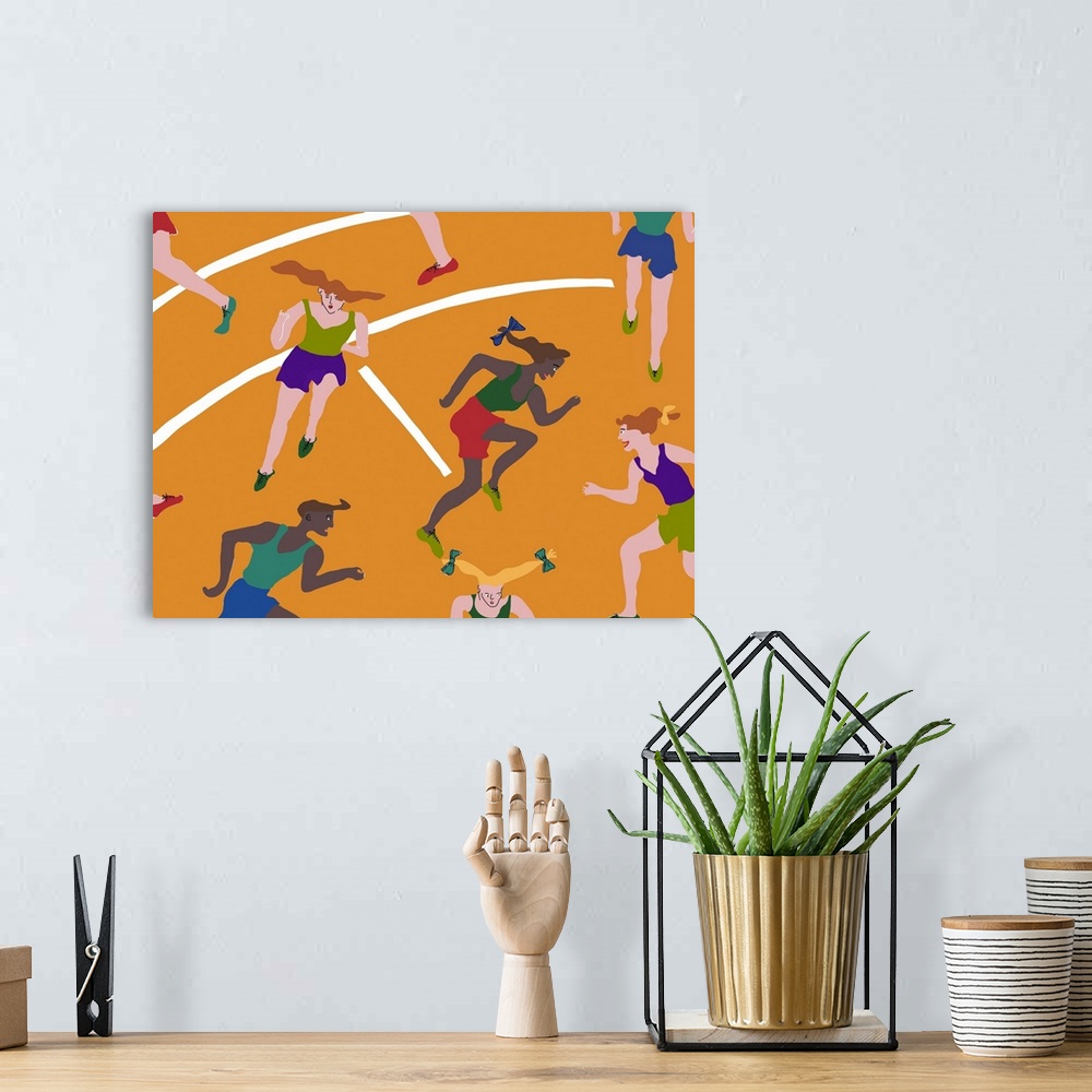 A bohemian room featuring Olympic Runners, 2023