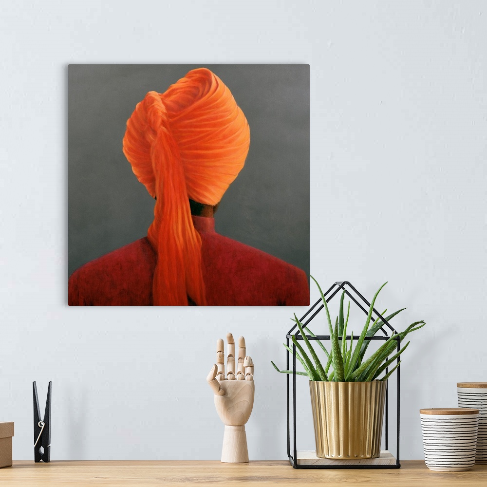 A bohemian room featuring Orange Turban