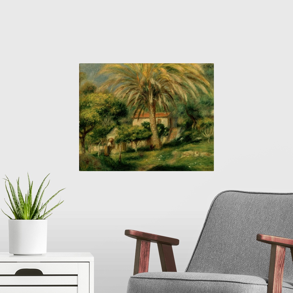 A modern room featuring Palm Trees, 1902 (oil on canvas)