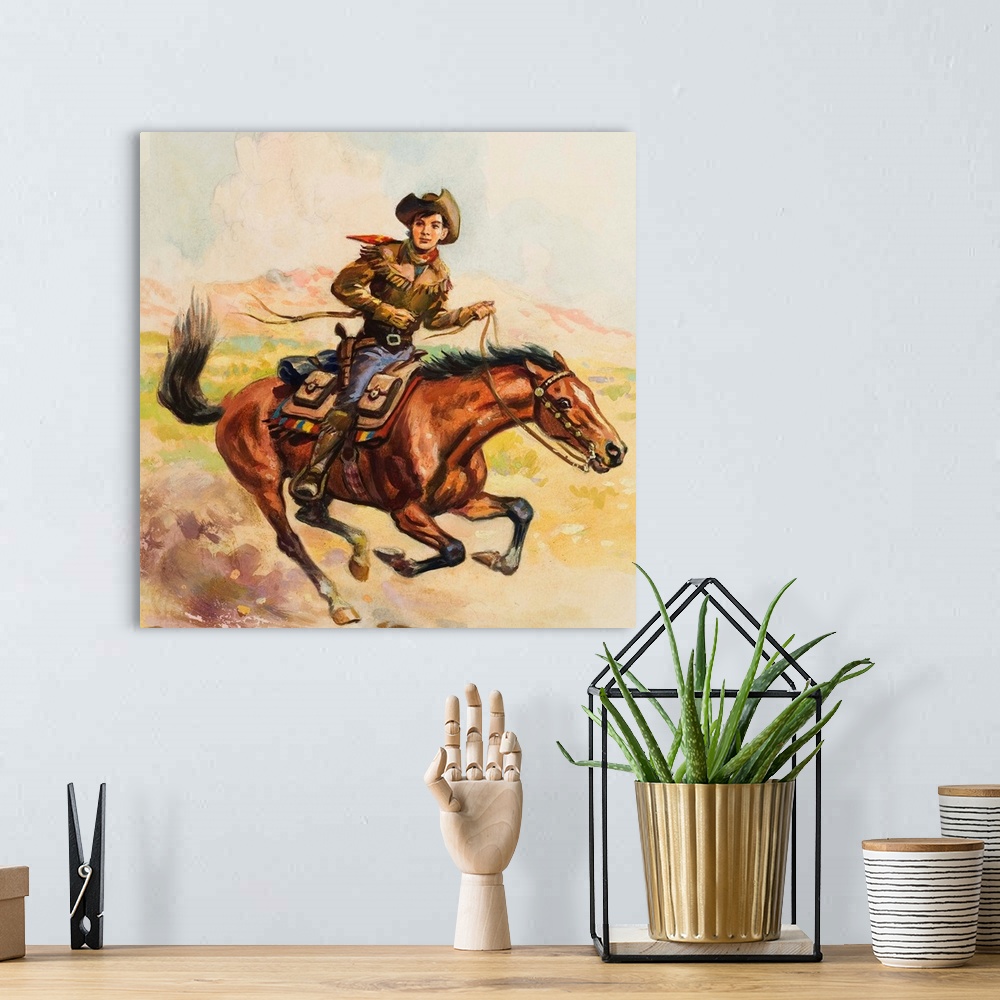 A bohemian room featuring Pony Express.