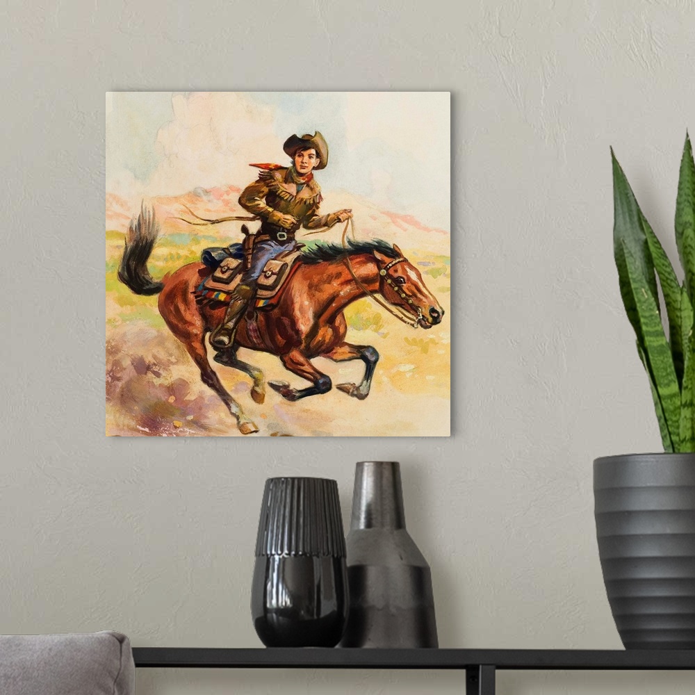 A modern room featuring Pony Express.