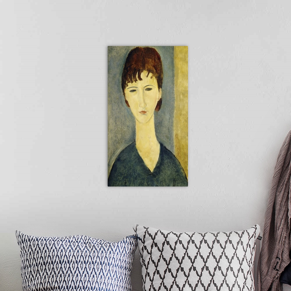 A bohemian room featuring Amedeo Modigliani, Italy, 1884-1920.Portrait of a Young Woman, c.1918.Oil on canvas, 61 x 37 cm.G...