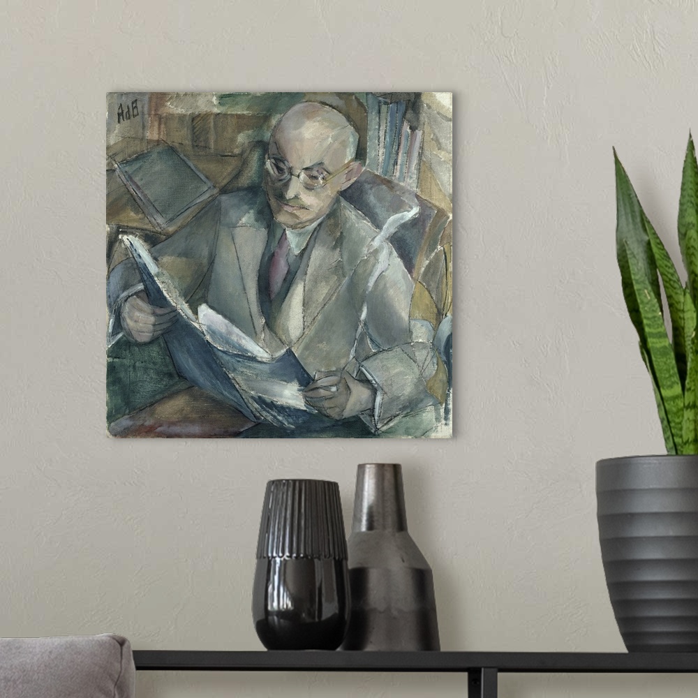 A modern room featuring Portrait of Dr Georg Wendemuth