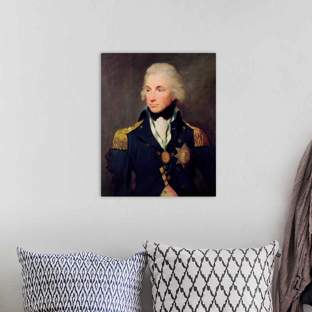 A bohemian room featuring Portrait of Horatio Nelson (1758-1805), Viscount Nelson, 1797