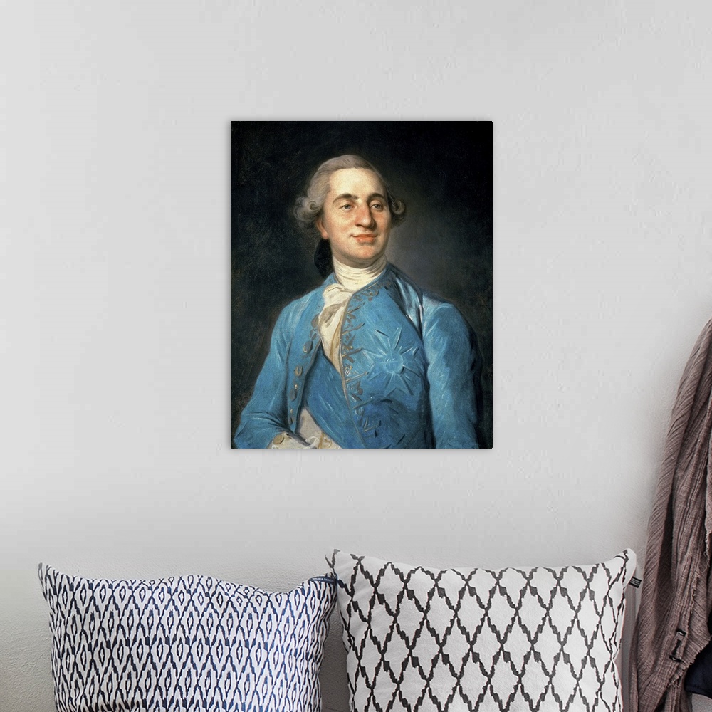 A bohemian room featuring Portrait of Louis XVI (1754-93) 1775