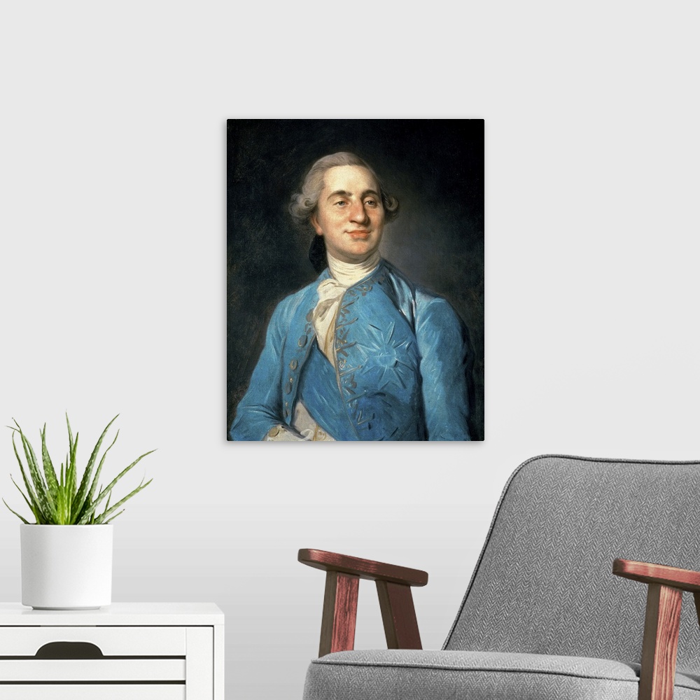 A modern room featuring Portrait of Louis XVI (1754-93) 1775