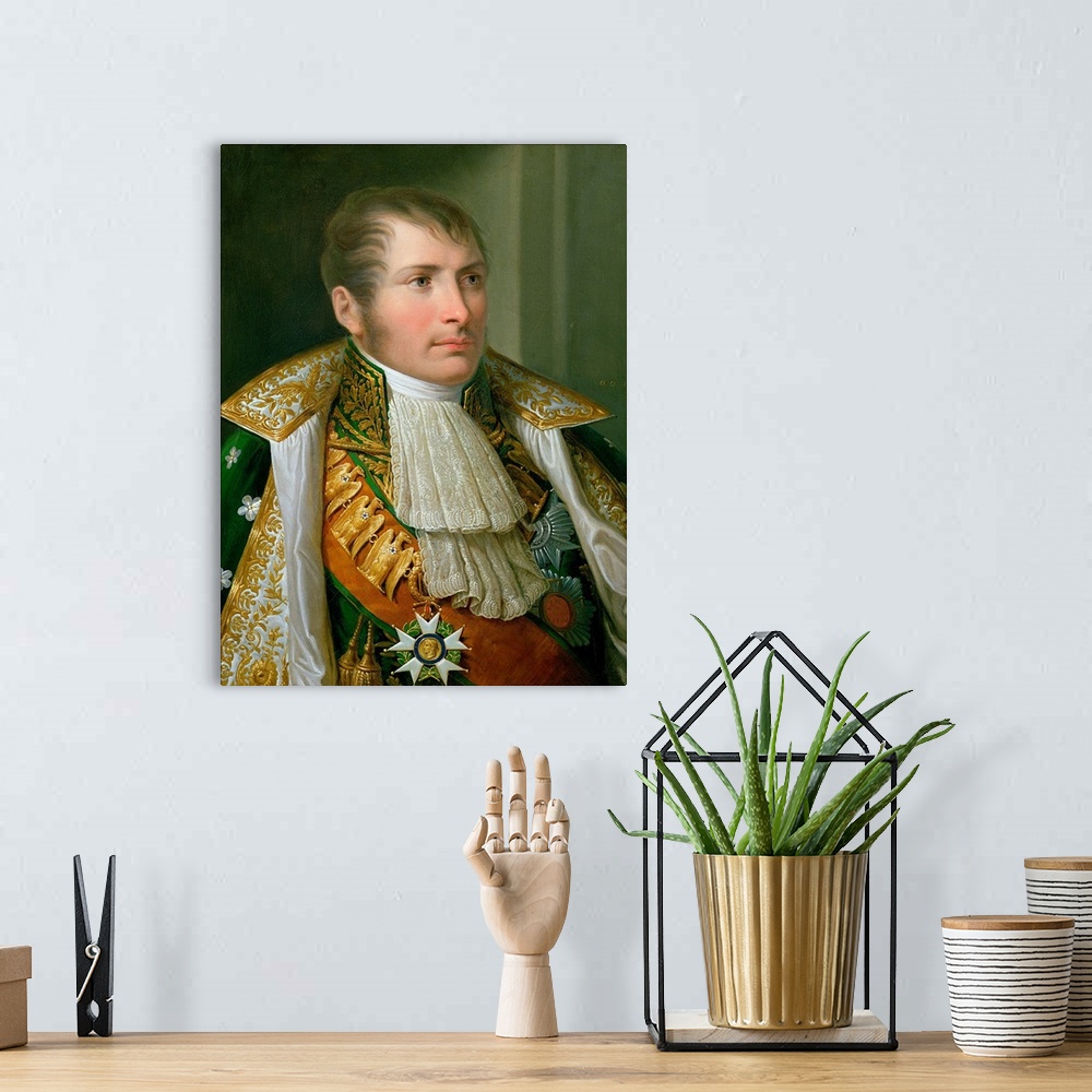 A bohemian room featuring Portrait of Prince Eugene de Beauharnais Viceroy of Italy and Duke of Leucht