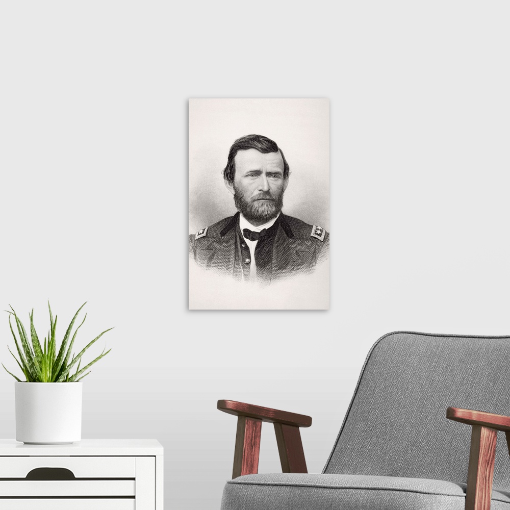 A modern room featuring Ulysses S. Grant 1822 to 1885. Union general in American Civil War and 18th president of the Unit...