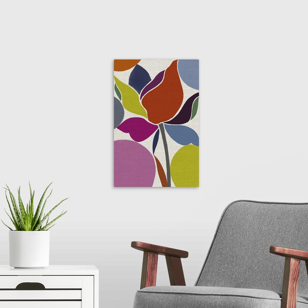 A modern room featuring Printed Tulip